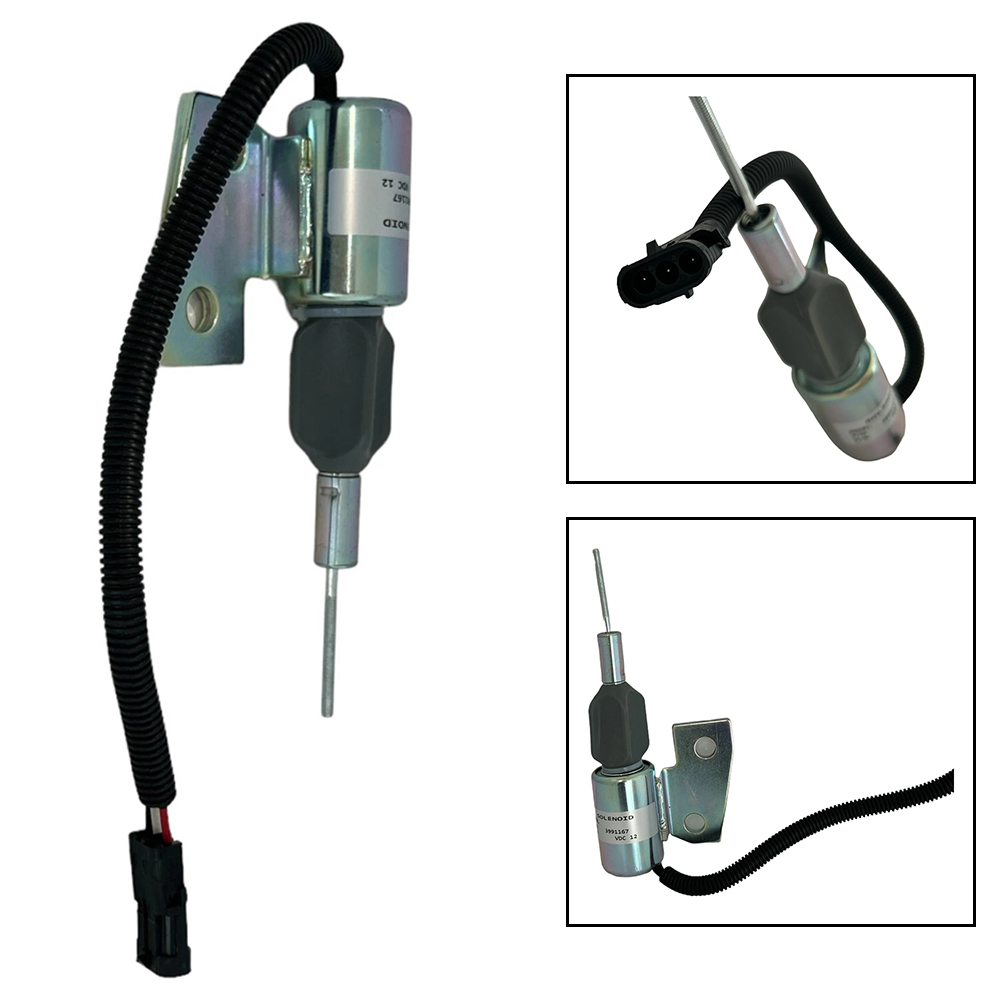 Heavy Equipment Hyundai - Katup Solenoid Pemutus Bahan Bakar 12V