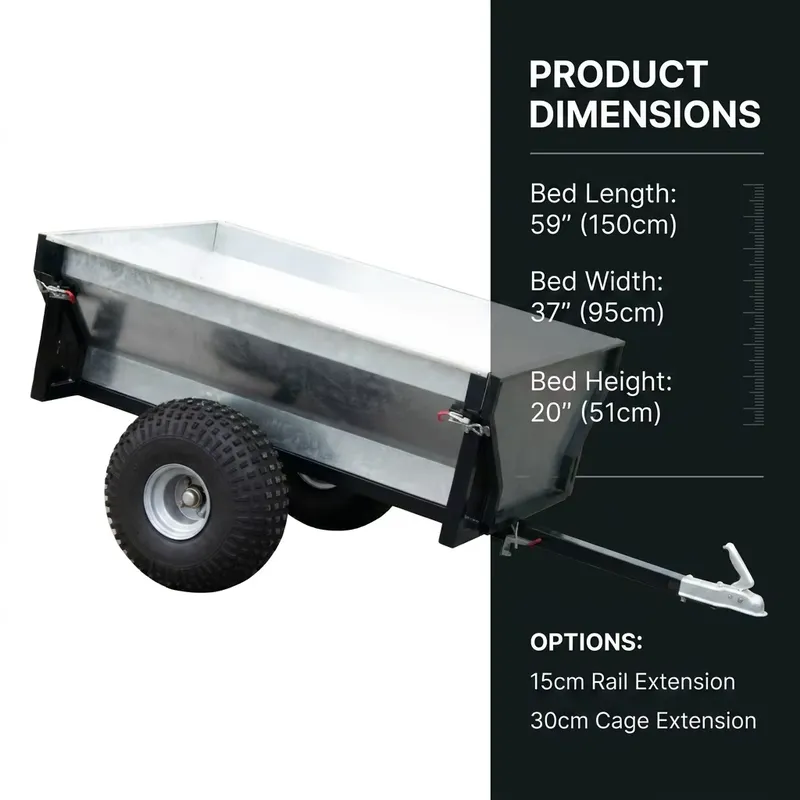 Trailer Utilitas Baja Galvanis - Heavy Equipment Hauling ulasan dan harga