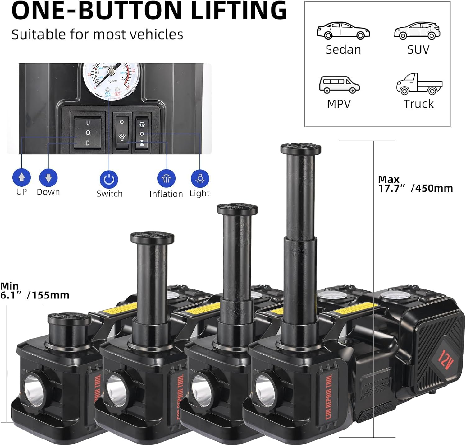 Kit Dongkrak Mobil Listrik 5 T - Hydraulic Floor Jack ulasan dan harga